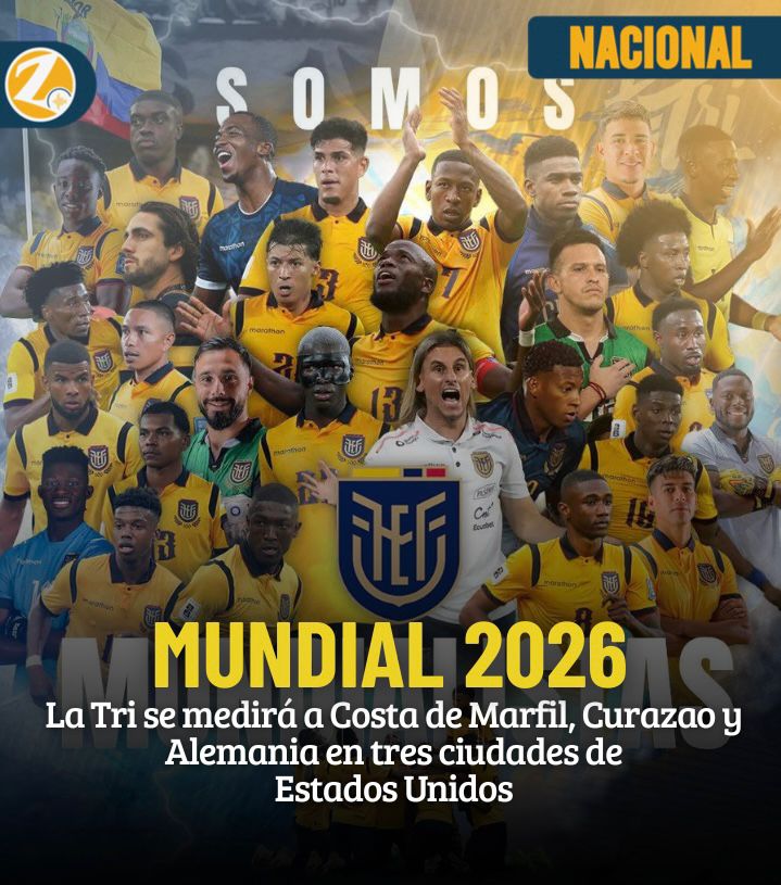 Ecuador ya tiene fechas y horarios para sus partidos en la fase de grupos del Mundial 2026